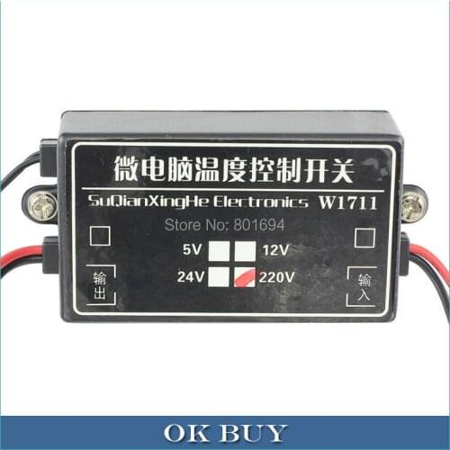 XH-W1711 AC 220V Microcomputer MCU Digital Thermostat -15~70 Degree Celsius Cool/Heat Temperature Accessories Switch Controller