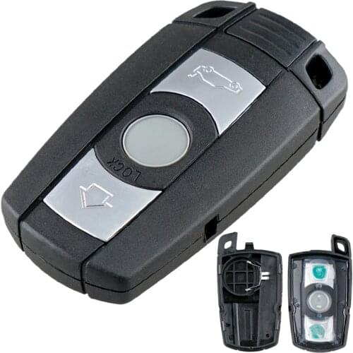 3 Buttons Car Key Fob Case Shell Insert Key Auto Remote Cover for BMW 1 120 E60 E61 E70 E81 E87 3 320 E90 E91 E92 5 X1 X5 X6 Z4