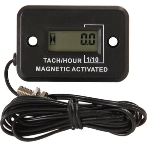 Digital gasoline Diesel engine hour meter tachometer for mining machinery concrete mixer generator Excavator roller mast crane