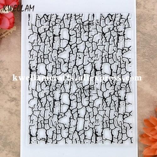 Crack Background Scrapbook DIY photo cards account rubber stamp clear stamp transparent stamp 10x12.8cm KW9051602