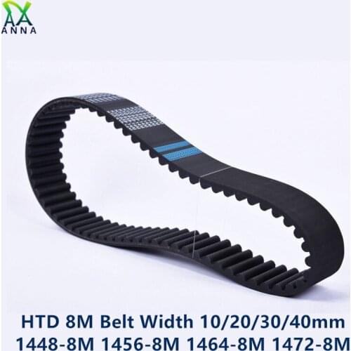 HTD 8M synchronous Timing belt C=1448/1456/1464/1472 width 10/20/30/40mm Teeth 181 182 183 184 HTD8M 1448-8M 1456-8M 1472-8M