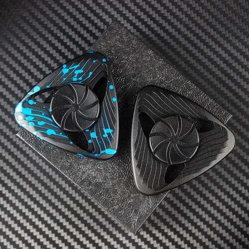 Cool Phantom Triangle Shape Fidget Spinner High Speed Matte Aluminum Alloy Hand Spinner EDC Adult ADHD Anti-Stress Toy Gift