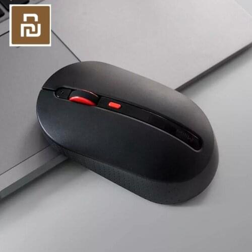 Newest Miwu Wireless Mute Mouse Wireless Mute, Multi-level DPI Adjustable, Comfortable Hand Feeling Black White Mouse