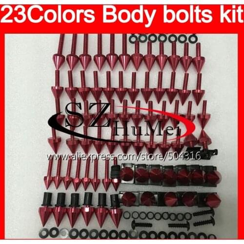 Fairing bolts full screw kit For KAWASAKI NINJA ER-6N 09 ER6N ER 6N ER 6 N 09 10 11 2009 2010 2011 Windscreen bolt screws Nuts