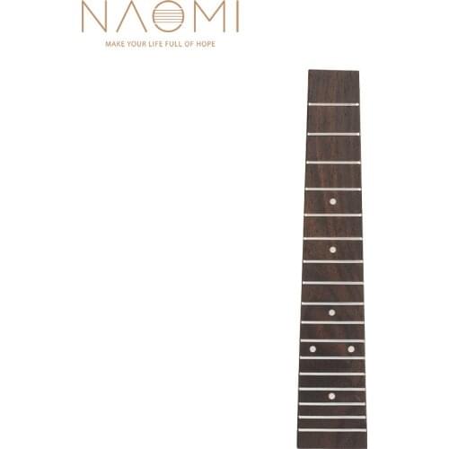 NAOMI 23'' Ukulele Fretboard Selected Rosewood 17 Frets Fingerboard Hawaii Guitar Fretboard Diy Uke Parts Accessories