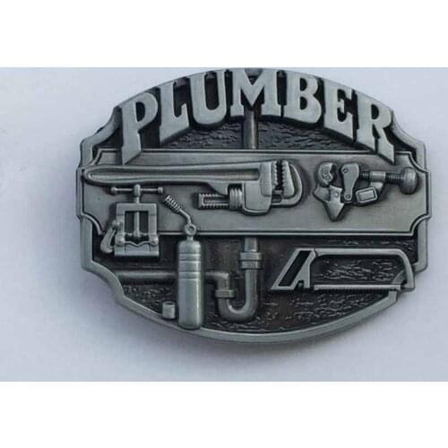 Hot Sale Plumber belt buckle for mens Fashion Mens Jeans accessories fit 4cm Wide Belt