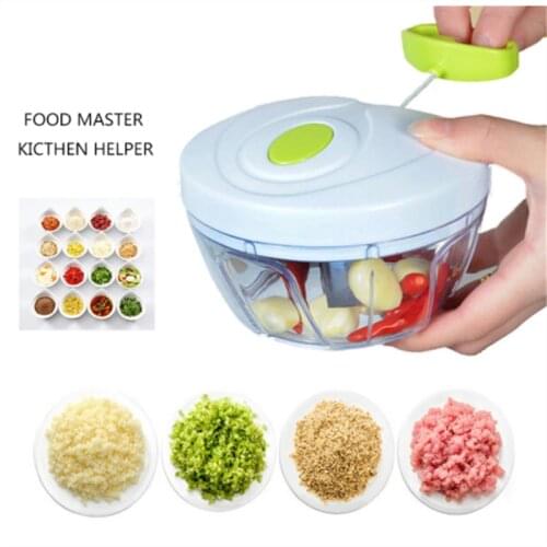 500Ml Hand Blender Manual Meat Grinder Kichen Hand-Power Food Chopper Mincer Mixer Blender To Fruit Vegetable Nuts Shredders
