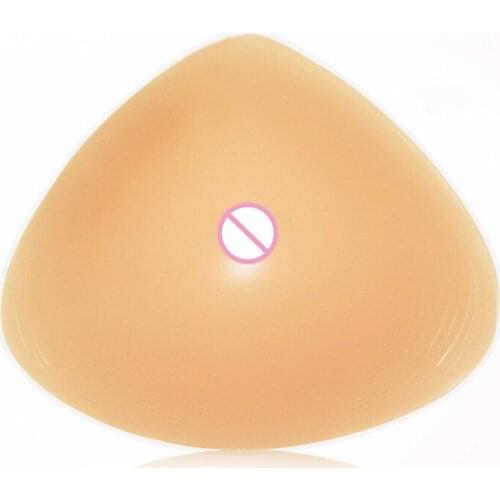 Silicone Breast Forms Fake Crossdresser Concave-bottom Triangular Breathable Postoperative Drag Queen Transvestite Mastectomy