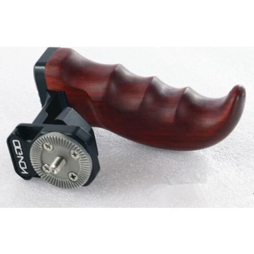 DSLR Wooden Handle Hand Grip Side Handle ARRI Rosette 1/4 screw for SONY A7 BMPCC 4K 6K 5D4 dslr camera CAGE