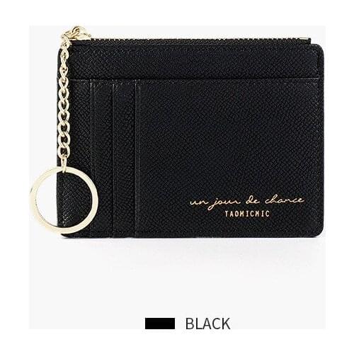 Womens Wallet PU Multi Leather Credit Card Wallet Holder Solid Zipper Pocket Case 2020 New Style Card Wallets Carteira Small