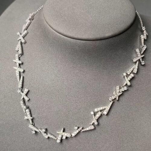 SLJELY Fashion S925 Sterling Silver Festival Dainty Adjustable Necklace for Women Wedding Dinner Party Fine Luxury Brand Jewelry