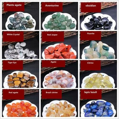 1-4cm Polished Natural Crystal Quartz Agate Gravel Mineral Healing Stone Gem Natural Crystals and Stones Healing Decoration Tank