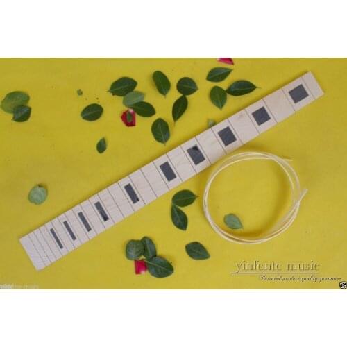 1pcs electric Guitar Fretboard maple 24 fret inlay 24.75" Luthier made Std #68