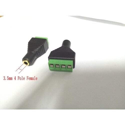 50PCS 3.5mm socket Audio Terminal Binding Post FOR 3.5mm male 4 pole stereo plug New