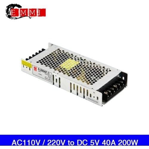 Free shipping AC 110V / 220V to 5V 40A 200W Chuanglian Power Supply A-200AF-5 / A-200AF-5(ZH) for LED Display Screen