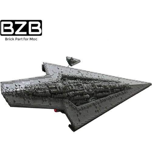 BZB MOC 15881 Star Trek Airship Enforcer Class Dreadnought Creative Building Block Model Kids DIY Collection Toys Boyfriend Gift