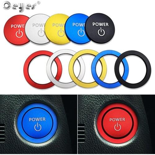 Ceyes Car Styling Start Stop Engine Ignition Button Power Accessories Case For Toyota Highlander Camry Levin Interior Trim Cover