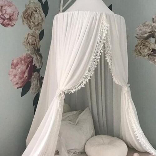 Baby Canopy Mosquito Net Girl Princess Bed Canopy Curtain Bedding Cot Crib Netting Chidren Room Decoration Kids Play Tent House
