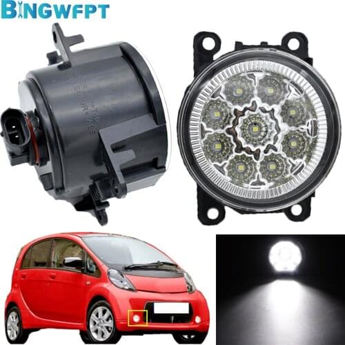 DRL Fog Lamp Assembly Fog Light For Citroen C-Zero Peugeot iOn Mitsuoka Like 2009-2018 Headlights H11 LED 12V