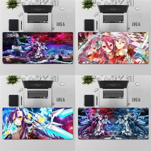 Gaming Mouse Pad Large Mouse Pad PC Gamer Computer Mouse Mat Big Mousepad Keyboard Desk Mat No Game No Life Shiro XXL Mause Pad