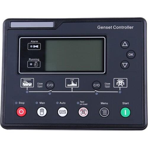 SL6120U AMF Generator Set Controller LCD Automatic Start Genset Ats Control Box Terminal Charge Panel Alternator Tester