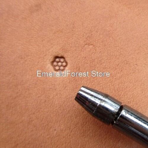 Leather carving printing DIY hand tools Exquisite steel seed carving new leather art printing
