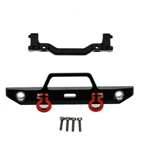 Metal Front Bumper with Mount Bracket for Axial SCX24 90081 Deadbolt 1/24 RC Crawler Car Upgrade Parts Accessories