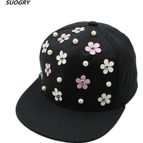 Fashion Snapback Hat Punk Hedgehog Rock Hip Hop Flower Rivet Stud Spike Spiky Hat Cap Baseball Cap For 3-8Yrs Kids