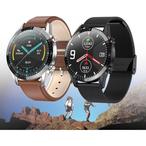 Fashion Smart Watch Men Women Bluetooth Call ECG+PPG Heart Rate Fitness Tracker Blood Pressure IP68 Waterproof Smartwatch VS L15