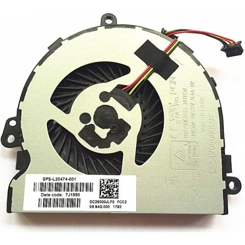 SSEA New CPU Cooling Cooler Fan for HP 15-DA 15-DB 15-DR 15Q-DX 15T-DS C129 C130 laptop