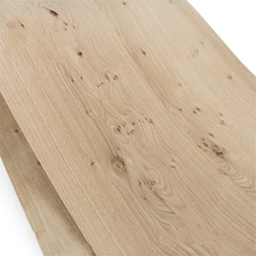 Reconstituted Natural Genuine Knot Oak Knotty Wood Veneer Rustic Vintage Furniture Veneer about 60cm x 290cm 0.5mm Thick