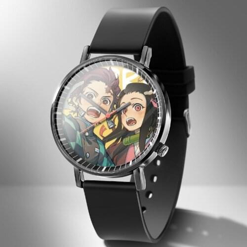 {,YKPOP}DEMON SLAYER Quartz Watch Casual Girls Watch Fashion Accessories AMINE Fans Collection SC20081617