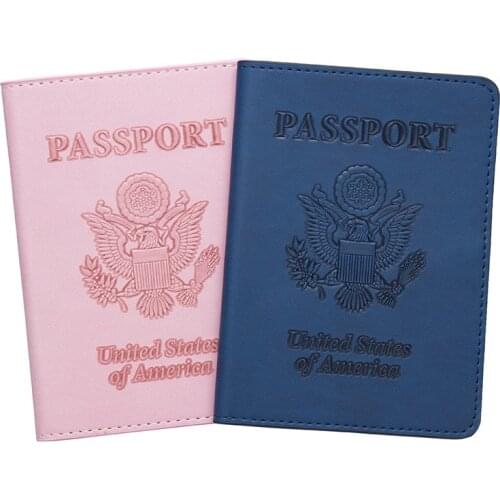 Zoukane Magnetically shielded USA Passport Cover Case Card Holder Travel Accessories Colorful Passport Wallet ZSPC19