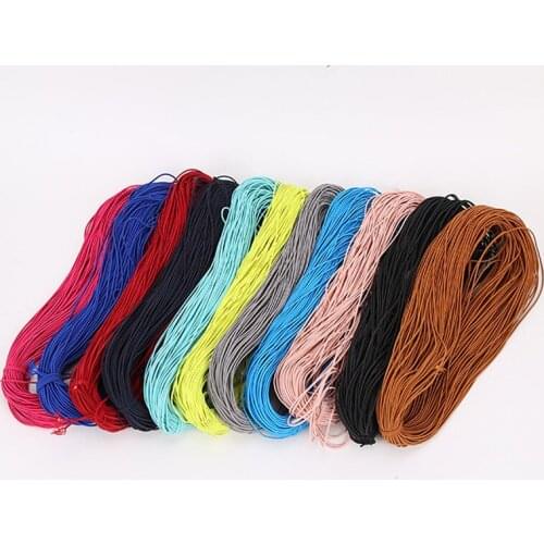 100 Yards Round Elastic Cord 3mm Stretch Beads Thread For Jewelry DIY Elastic Rubber Band Rope Cording Garment Accessories