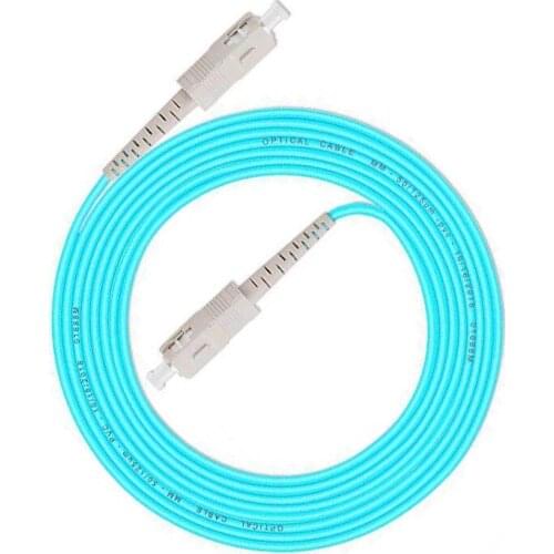 5PCS/lot SCUPC -SCUPC OM3 Fiber Optic Patch Cord 10G 50/125 Fiber Cable Multimode Simplex Optical JumperHigh adaptability