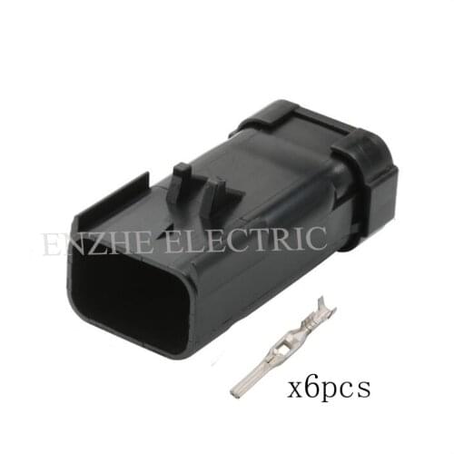 50SET 936159-1 car wire male cable connector 6 pin connector automotive Plug socket include terminals and seal DJ7066-2.8-11