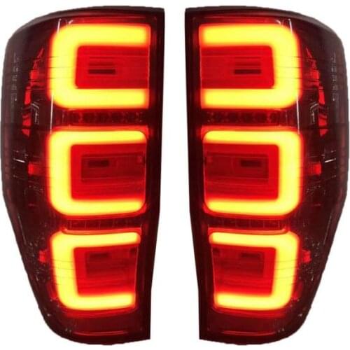 Car LED Tail Light Taillight For Ford Ranger 2015 - 2019 Rear Driving Lamp Brake Light Reverse Light Turn Signal