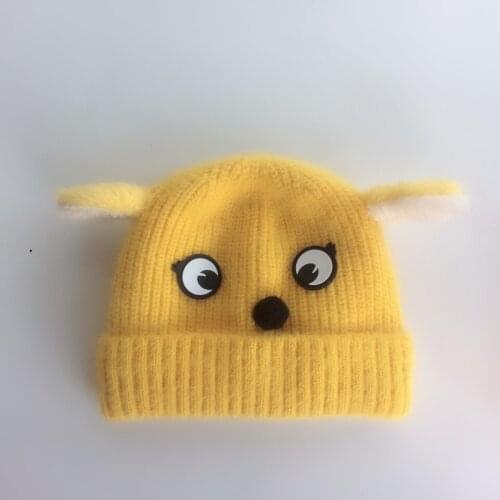 Baby toddler photography props kids knitted winter hats for children boys girls doggy ears caps bonnet beanie Halloween hat
