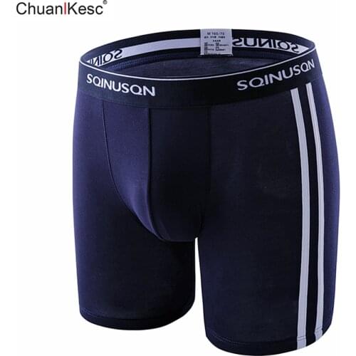 Long Mens Boxer Pants Large Size Running Wear Resistant Cotton Underwear Dry And Breathable Fitness Comfortable Shorts