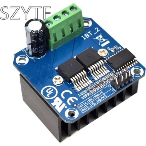 Double BTS7960/BTN7960 43A H-bridge High-power Motor Driver module/ diy smart car Current diagnostic BTN7960