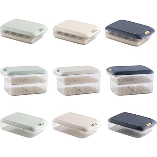 Fridge Storage Containers Vegetable and Fruit Storage Containers for Refrigerator Fridge Containers with Airtight Lids for Meat