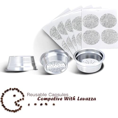 Stainless Steel Coffee Pod For Lavaza A Modo Mio Reusable Coffee Capsule Lavazza A Modo Mio Jolie/Tiny With Disposible Foil Seal