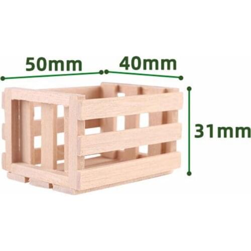1PCS Vegetable Fruits Basket Container Accessories for 1:12 Scale Dollhouse and Kids Pretend Play Restaurant Miniature