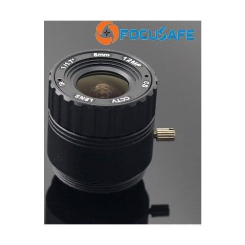 Focusafe 5mm CS Mount 4K Lens with 1/1.7" format