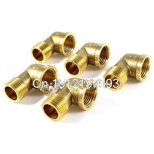 90 Degree Elbow 1/2"BSP Male to 1/2"BSP Female Brass Pipe Fitting Adapter