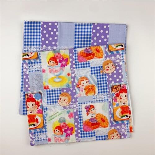 110cm Width little girl milk girl cotton fabric Patchwork Sewing Quilting shirt clothes handmade patchwork Lolita baby bedding