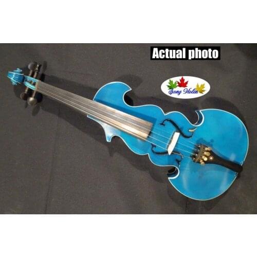 Best model SONG Brand master blue 4/4 electric violin,solid wood #5781