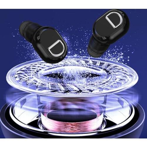 Mini Invisible In-Ear J21 Bluetooth V5.0 Single Headset Waterproof Noise Reduction Business Sports Earphone TWS Pro Earbuds