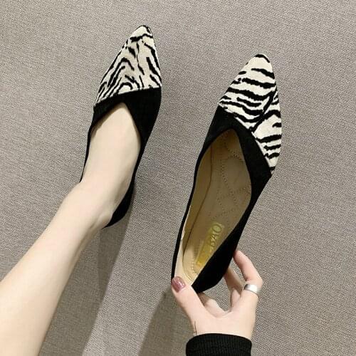 Fashion Women Shoes Mixed Color Flats high quality suede slip-on shoes pointed toe Rubber Women comfortable Shoes Ballet U25-49