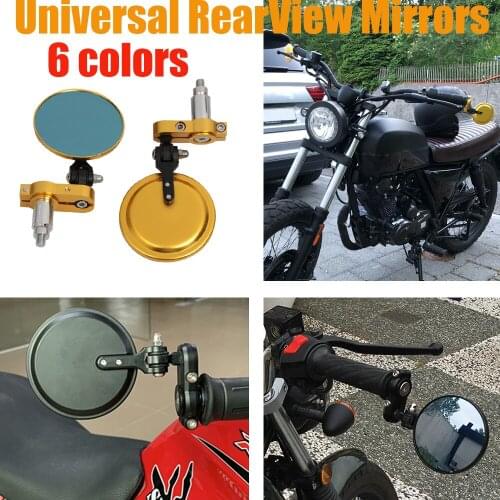 Motorcycle Accessories Rear View Mirror Pit Bike HandleBar Rearview Mirrors For YAMAHA Mt07 R1 R3 R6 VESPA PCX 150 CB500X CB650R
